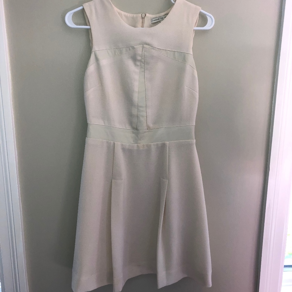 Search For Sanity, Creme Dress with Fo-Leather